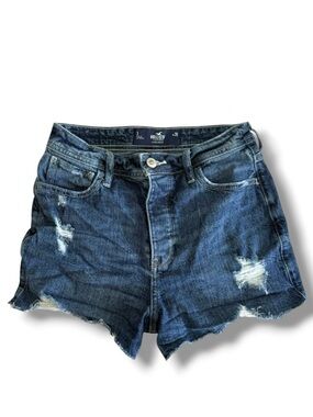Hollister Blue Distressed Jean Shorts